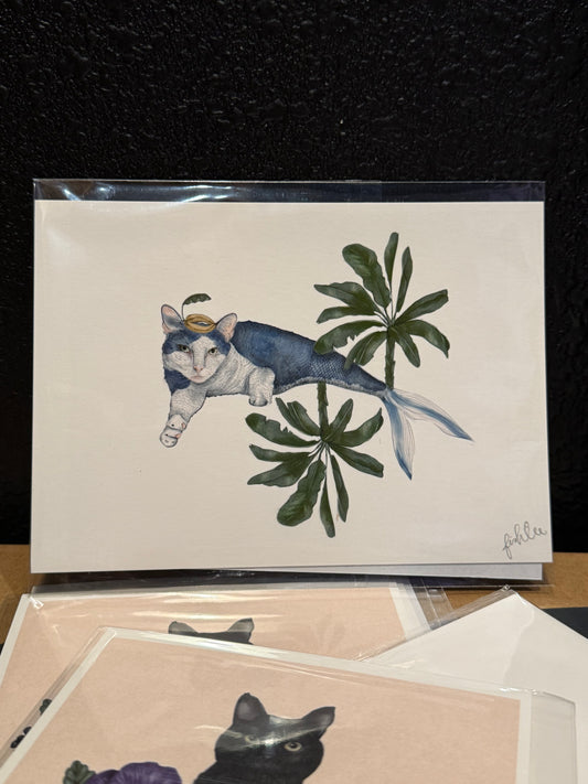 Blue Cat Fish 5inx7in Print