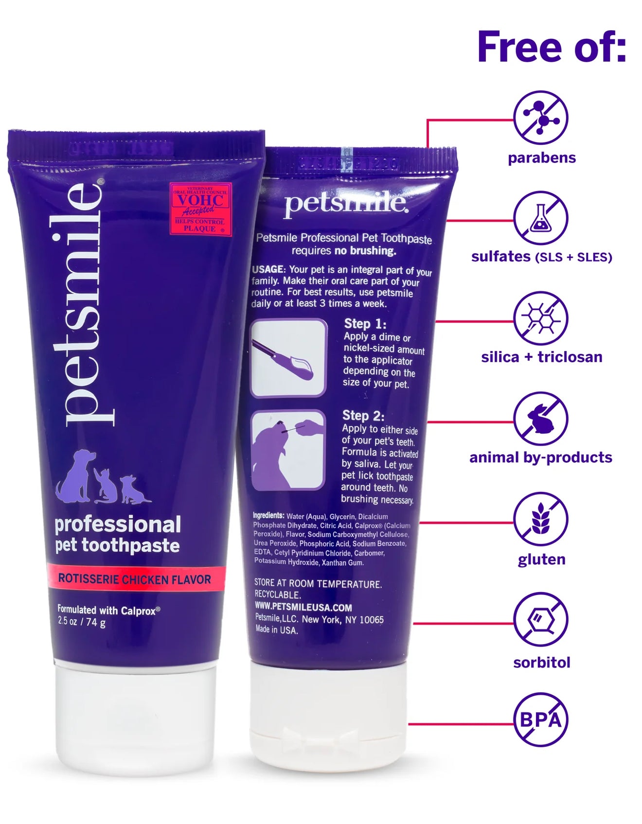 Petsmile Professional Pet Toothpaste - Rotisserie Chicken 2.5oz