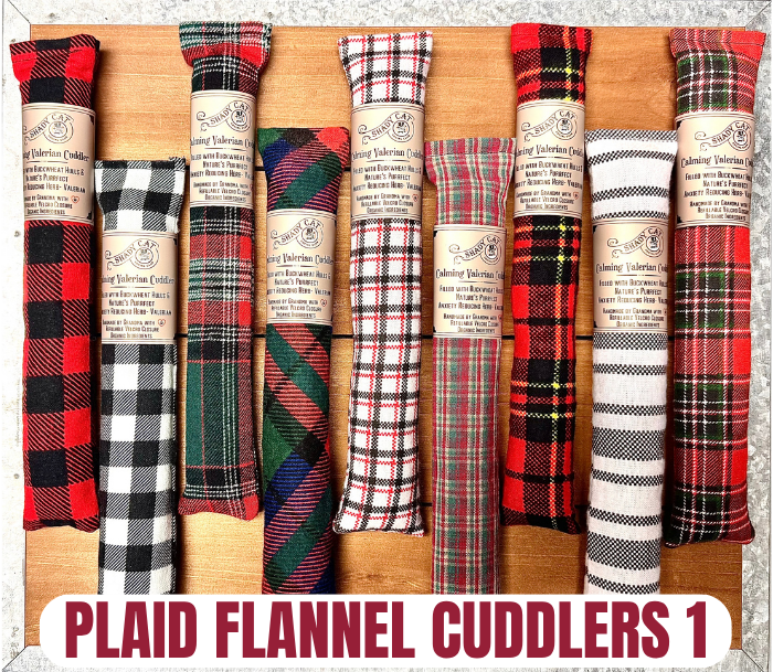 Calming Valerian Cuddler Cat Toy | HOLIDAY PRINTS