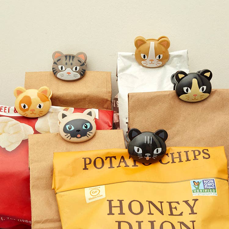 CAT BAG CLIPS S/6