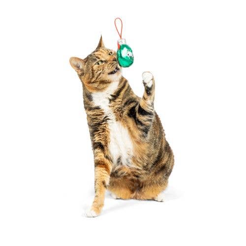 1 Ornament (Asstd. Colors) Flinger Cat Toy: One Size