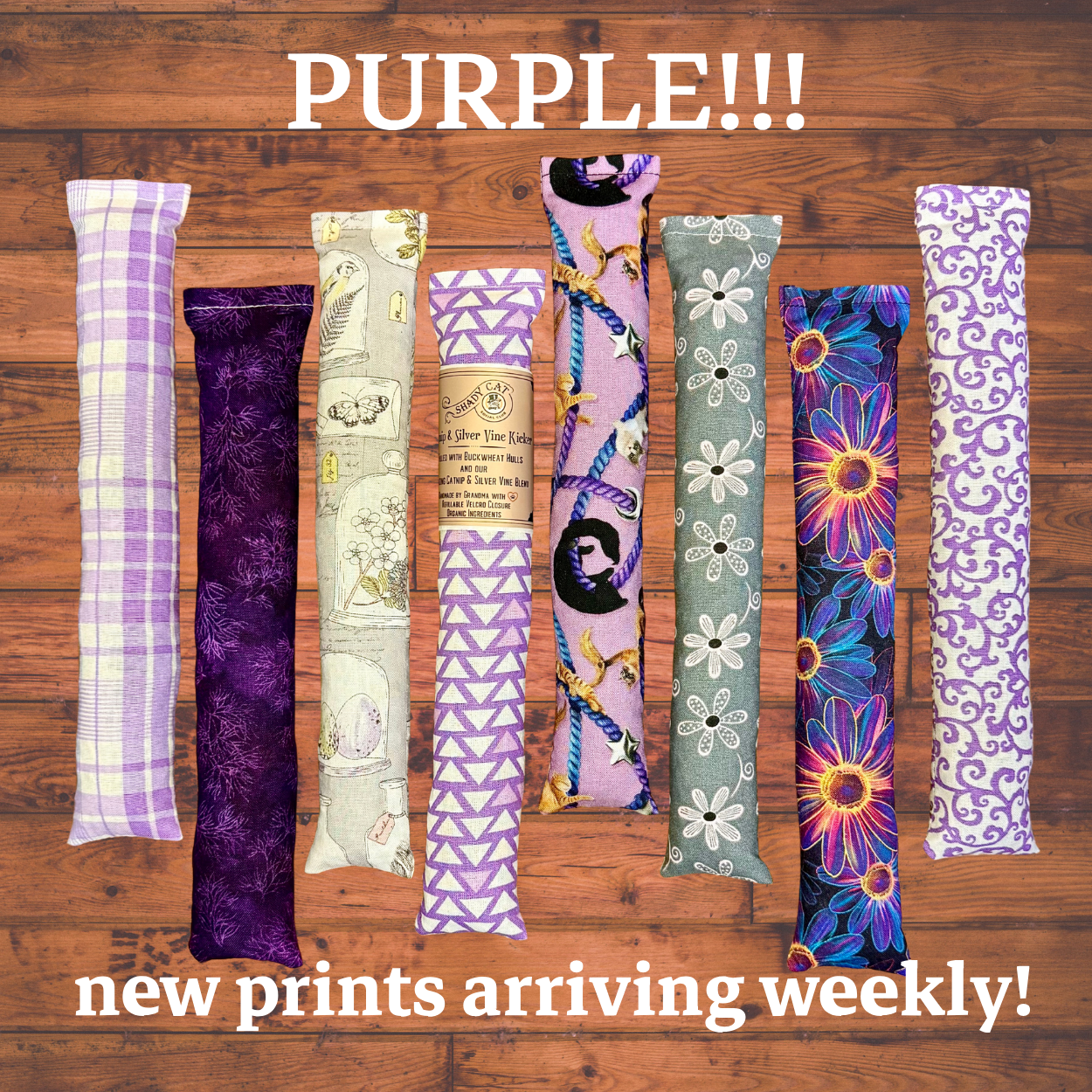 Catnip Silver Vine Kicker Cat Toy | TONS of NEW PATTERNS!!