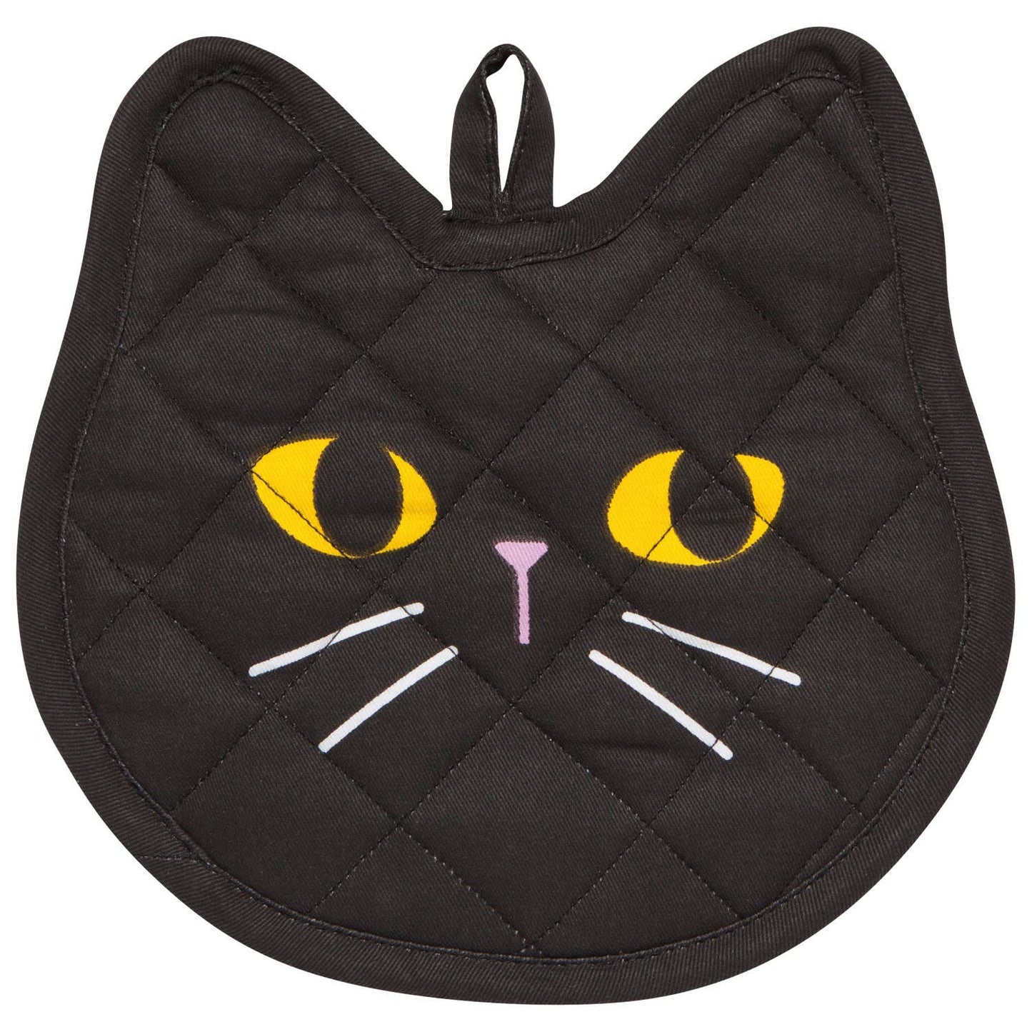 Black Cat Potholder: Black