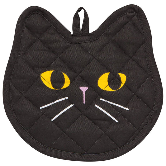 Black Cat Potholder: Black