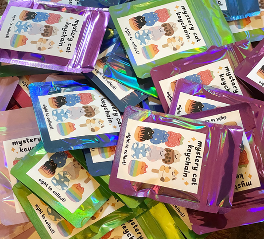 Mystery Cat Keychains | Blind Bag Keychains