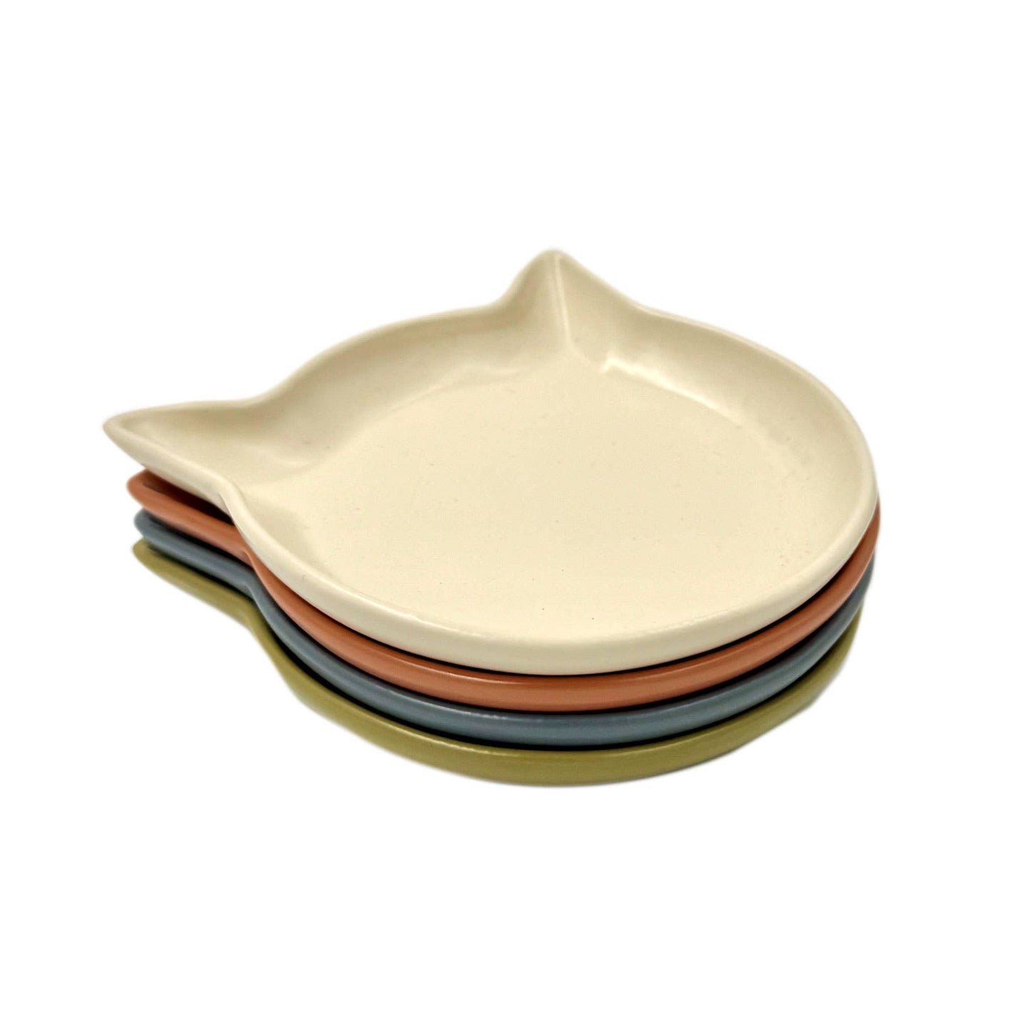 Mini Pet Food Dish or Coaster | Cat Head