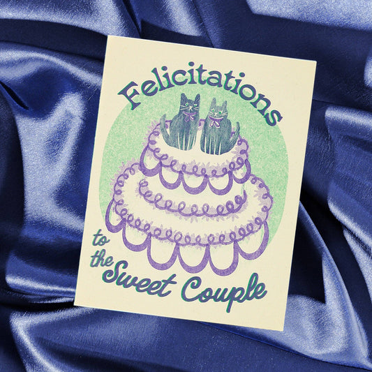 Felicitations to the Sweet Couple BLANK INSIDE