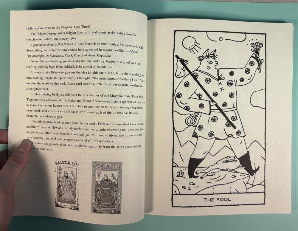 Magickal Cats Tarot Coloring Book