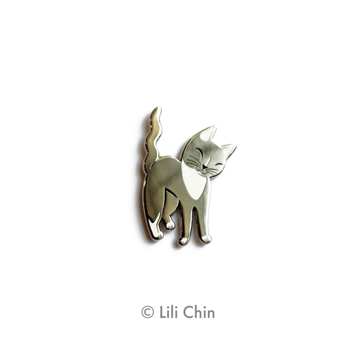 "Friendly Tail"  KITTY PIN