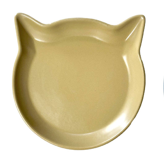 Mini Pet Food Dish or Coaster | Cat Head