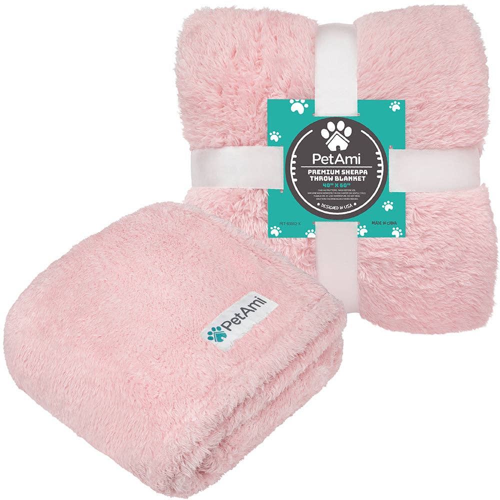 Fluffy Pet Blanket: Beige / Medium - 29" x 40"
