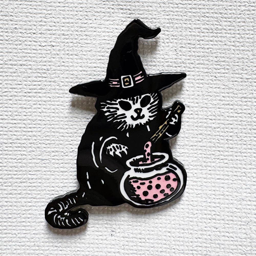 Witchy Cat Pin