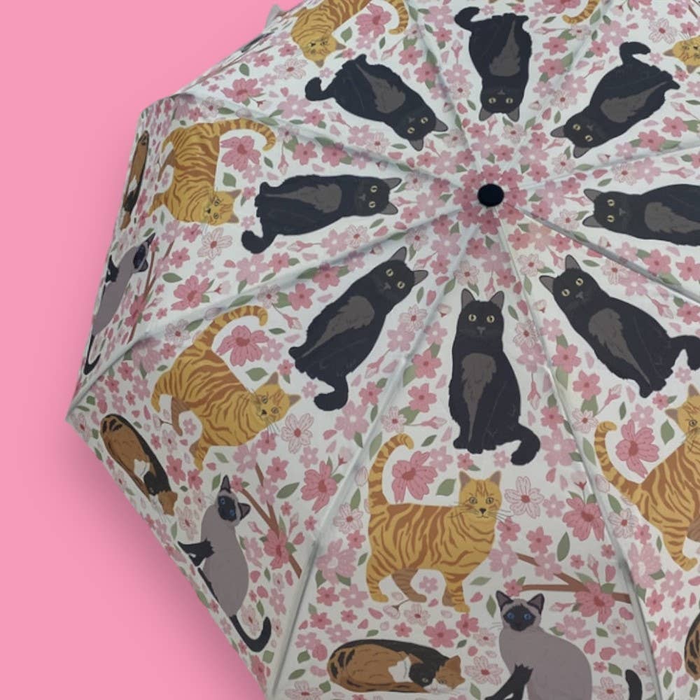 Kitty Cats of Cherry Blossom Umbrella 