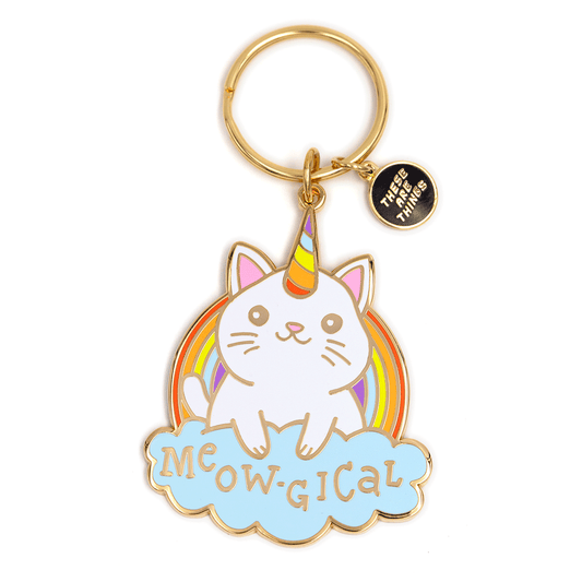 Meowgical Enamel Keychain