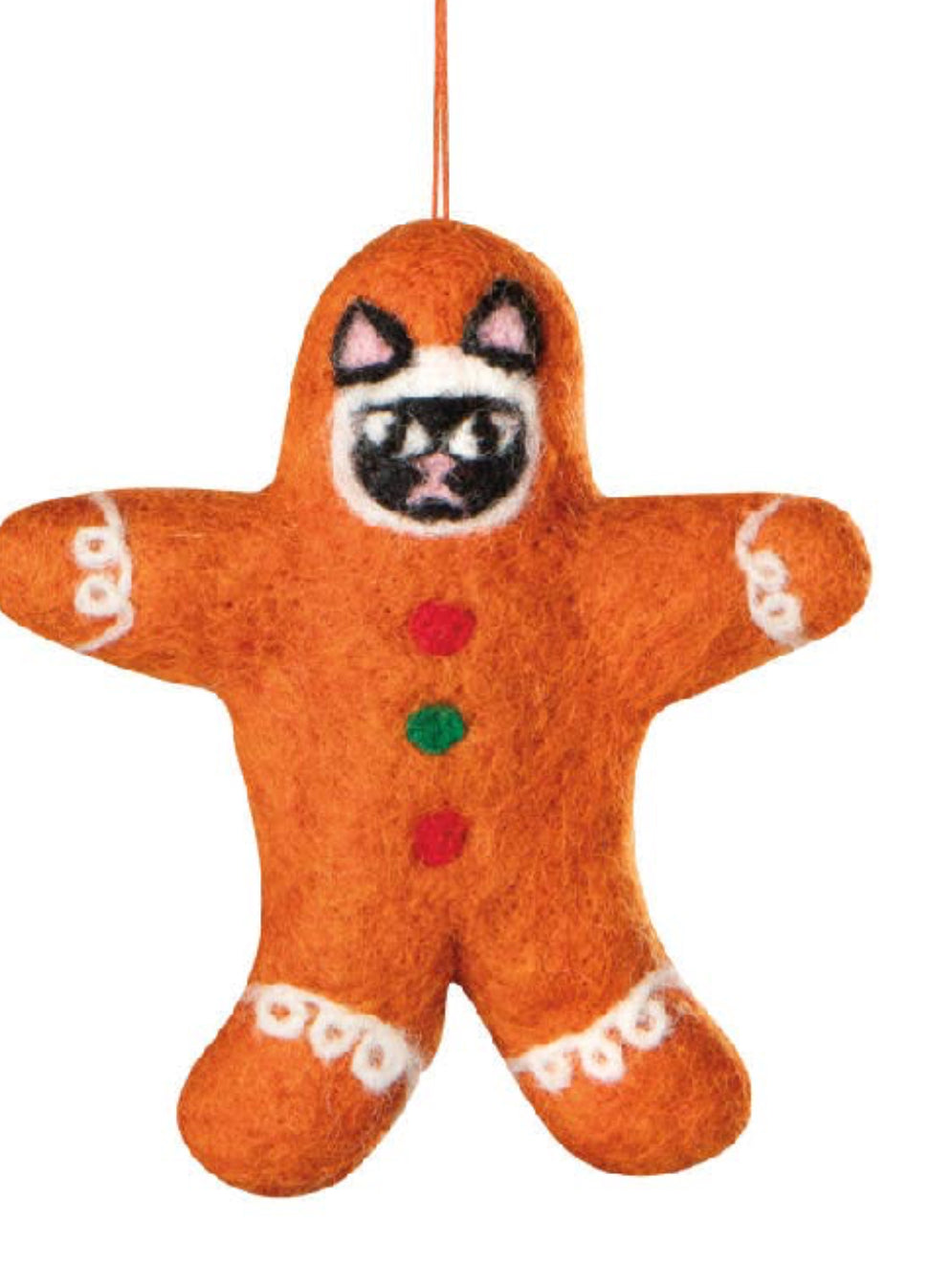 Bauble Cats Felt Christmas Tree Ornaments