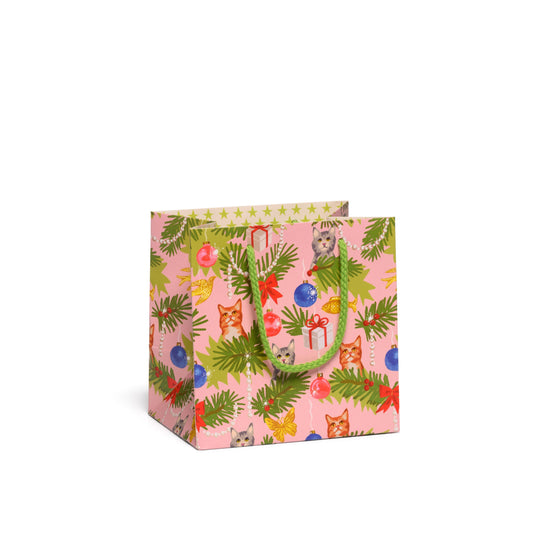 Meowy Christmas gift bags: Small