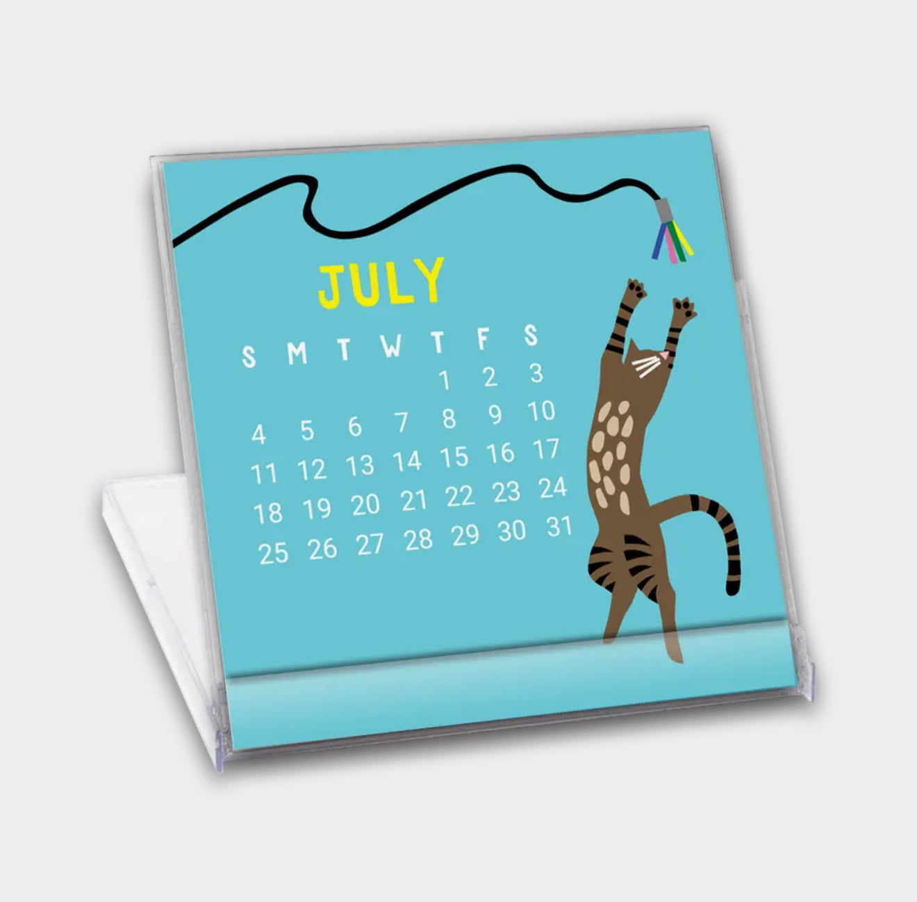 Cat Mini Desk Calendar 2027