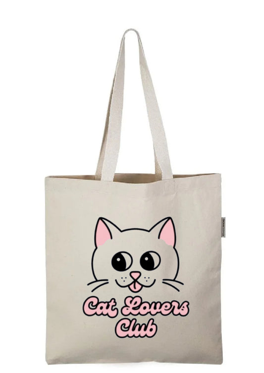 Cat Lovers Club Tote Bag