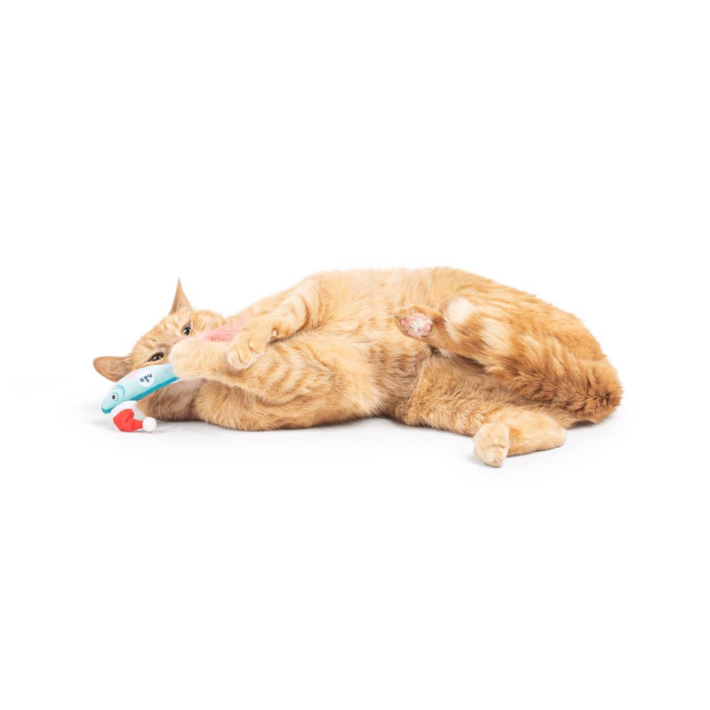 Merry Fishmas Sardine Mint Cat Toy: One Size