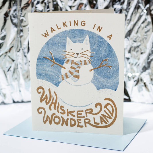 Walking in a Whisker Wonderland - BLANK INSIDE