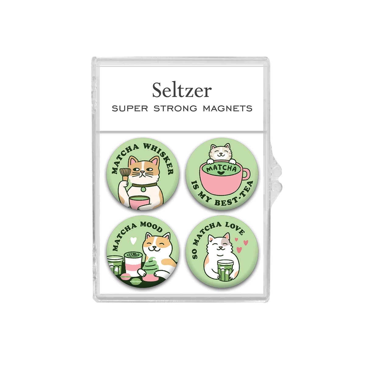 Matcha Cats Magnet Set