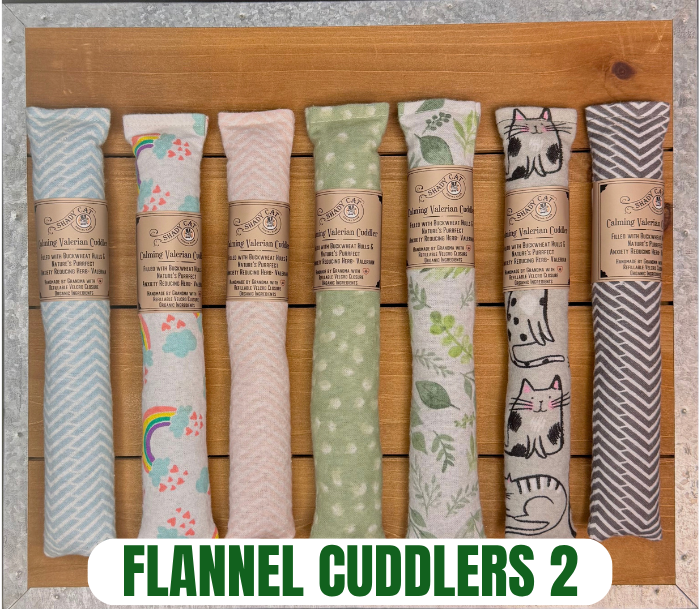 Calming Valerian Cuddler Cat Toy | HOLIDAY PRINTS
