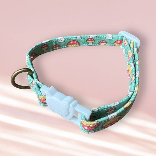 Mushrooms Cat Collar