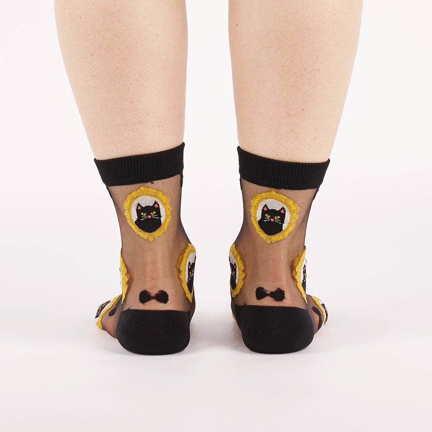 A-mew-sing Sheer Crew Socks