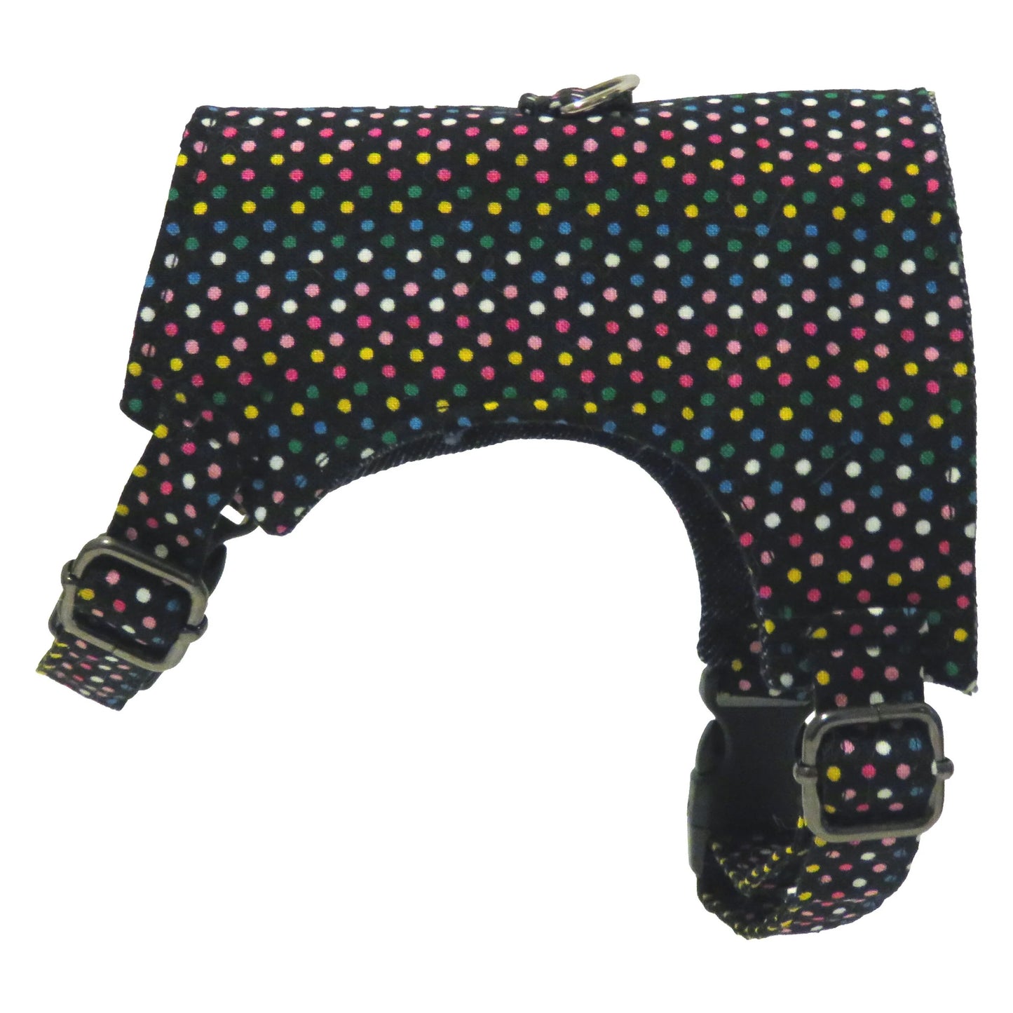 Black Colorful Dot Cat Harness