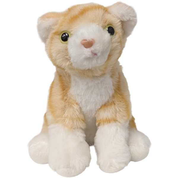 Canned Orange Tabby Cat | Stuffed Animal Cat Plush w/Jokes: Pop Top Lid