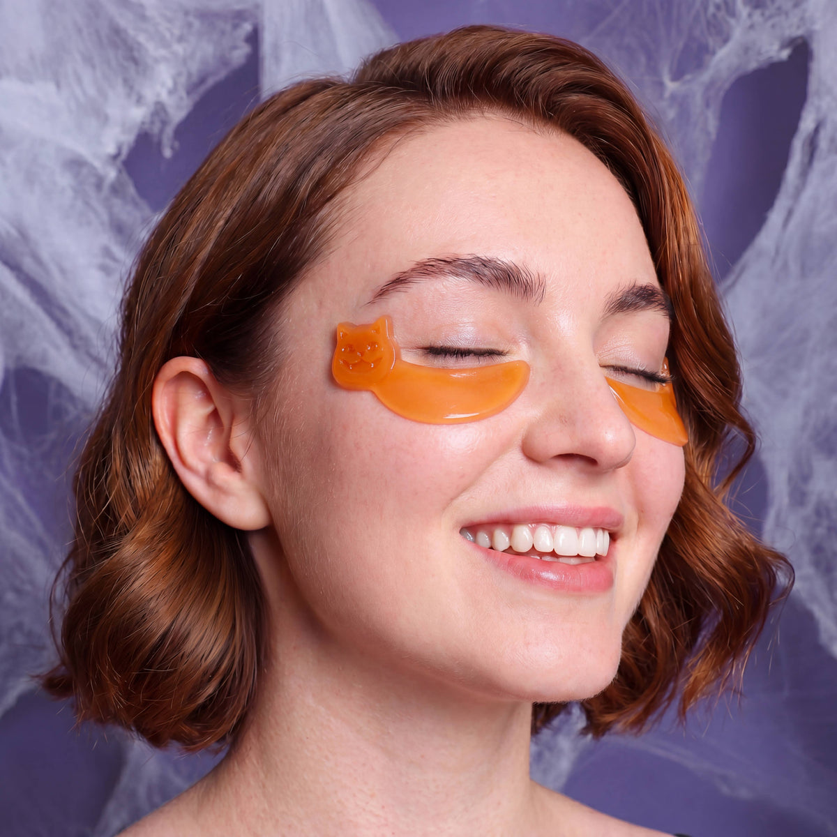 Halloween Pumpkin Treat Hydrogel Undereye Patches  | 8 Pack l Limited Edition