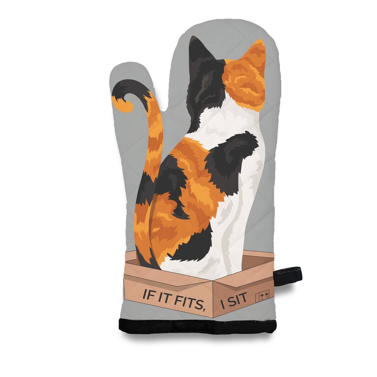 Calico Cat - If It Fits, I Sit Oven Mitt