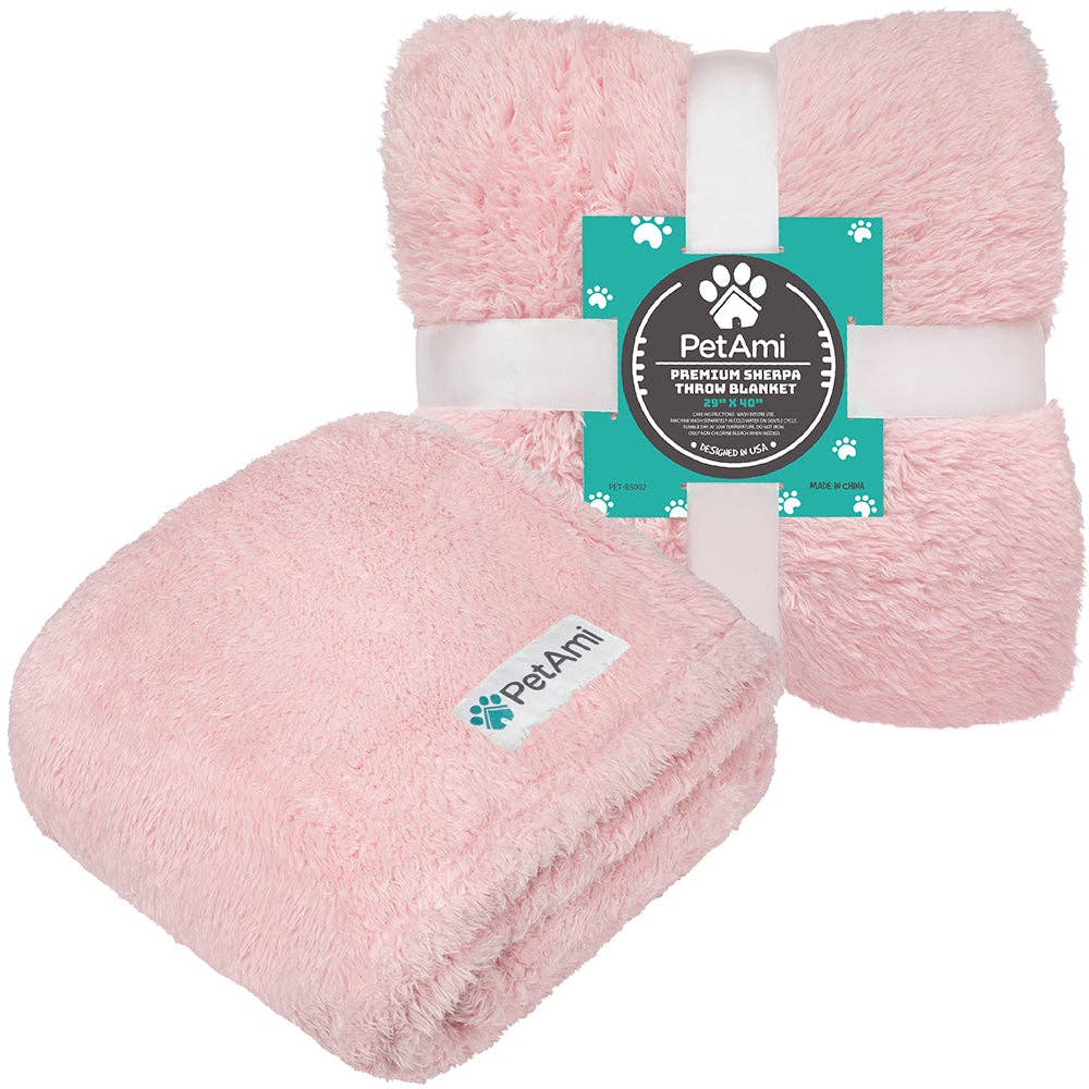 Fluffy Pet Blanket: Beige / Medium - 29" x 40"