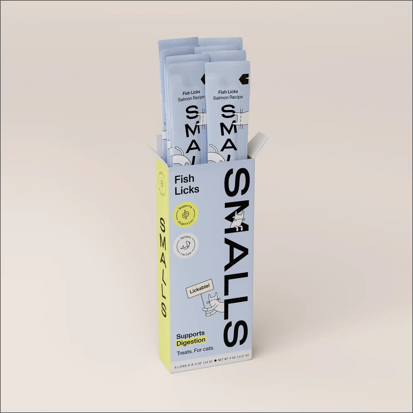 👅 Fish Licks Supports Digestion - Salmon (8 pack)