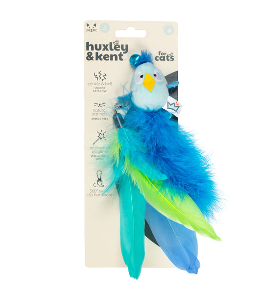 Blue Birdy Feather Teasers 2pk Refill Cat Toy: One Size