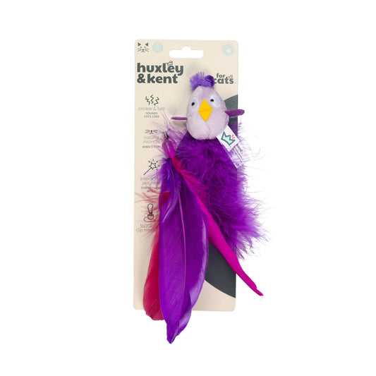 Purple Birdy Feather Teasers 2pk Refill Cat Toy: One Size