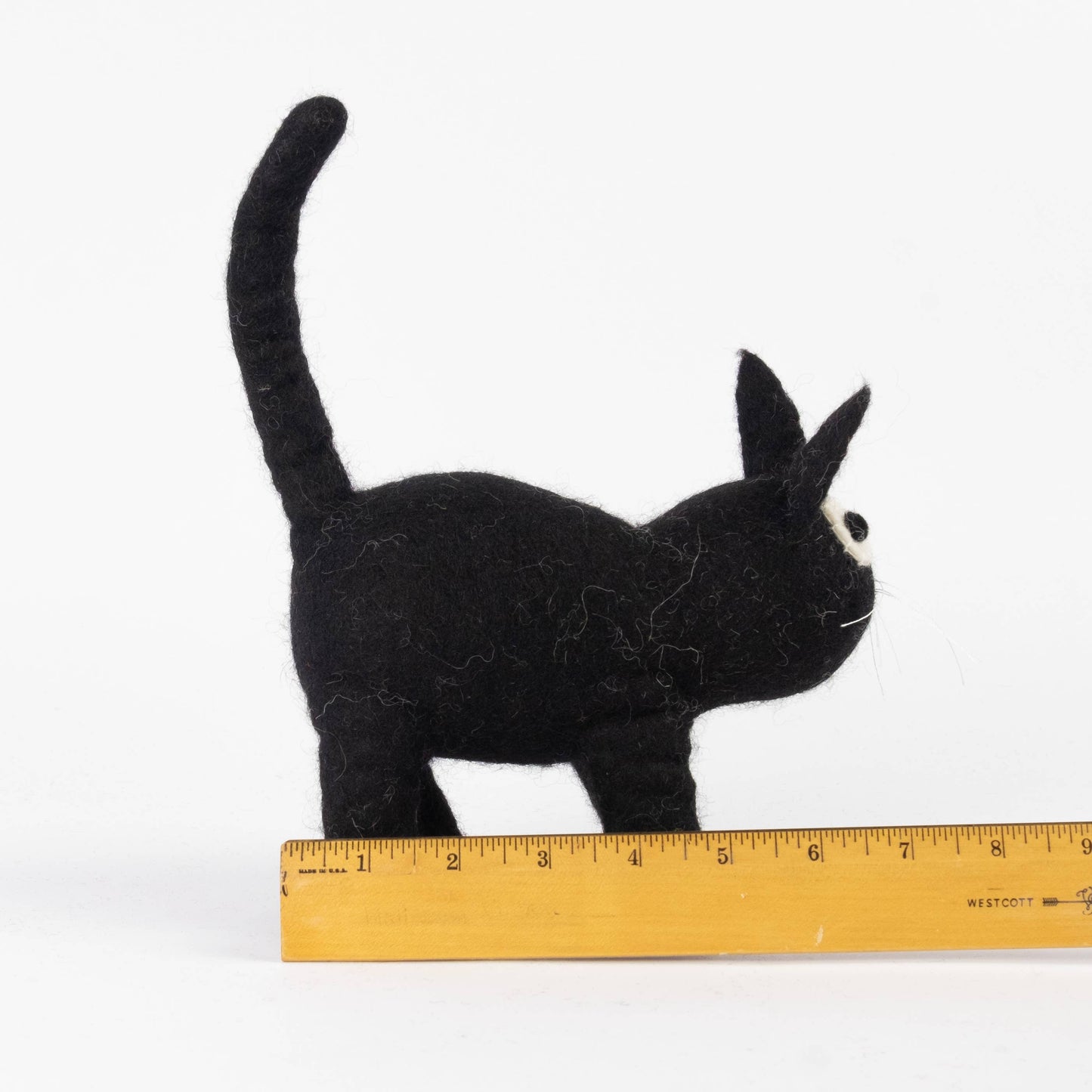 Black Felted Cat