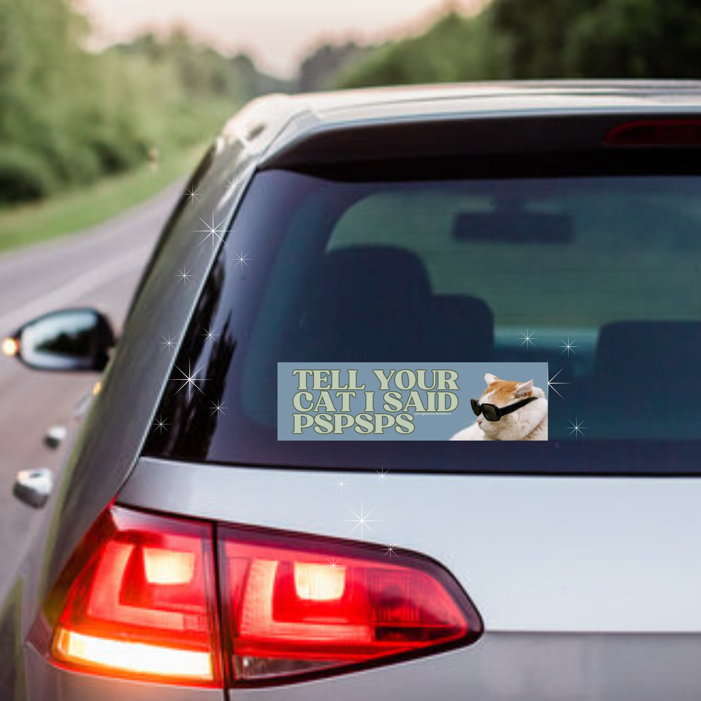 Tell Your Cat I Said Pspsps: Bumper Sticker