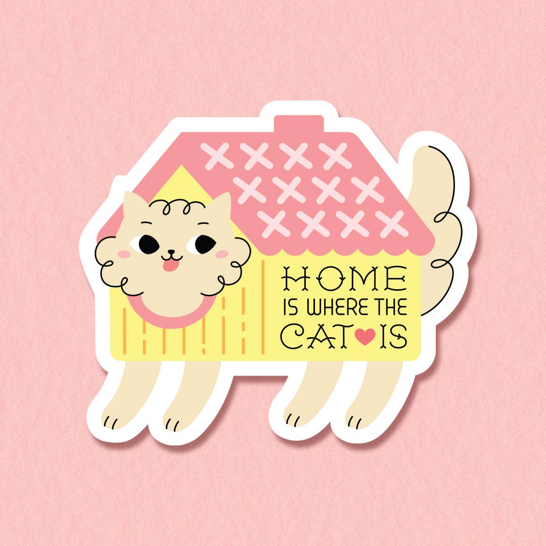 Home is Where the Cat Is Sticker