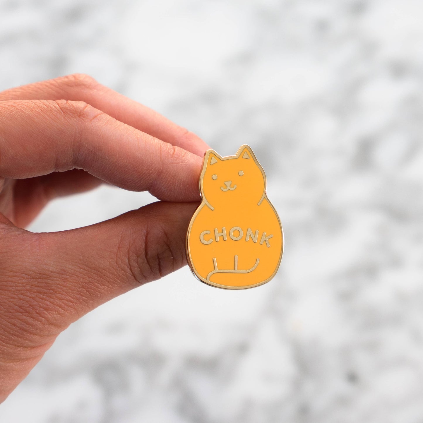 Chonk Pin: Orange / Gold