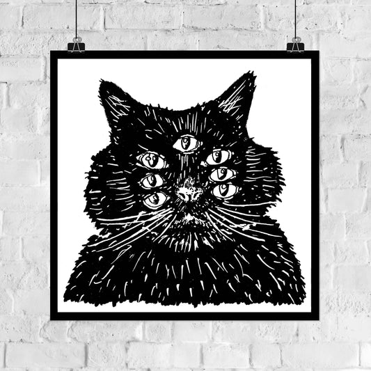 Harry Beast 8x8in Giclee Print