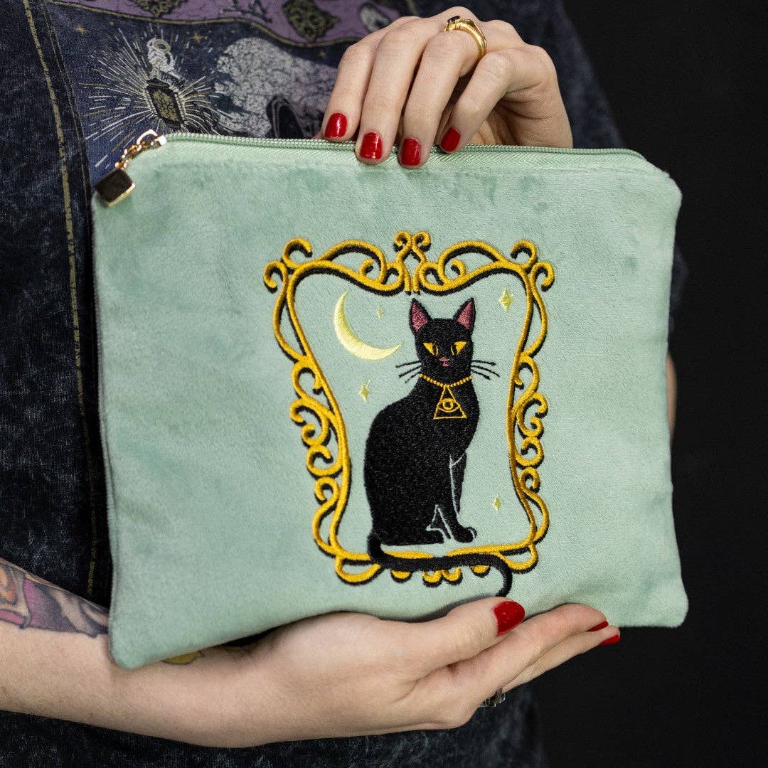 Duchess Shadowfloof's Mew World Order Velvet Cosmetics Bag