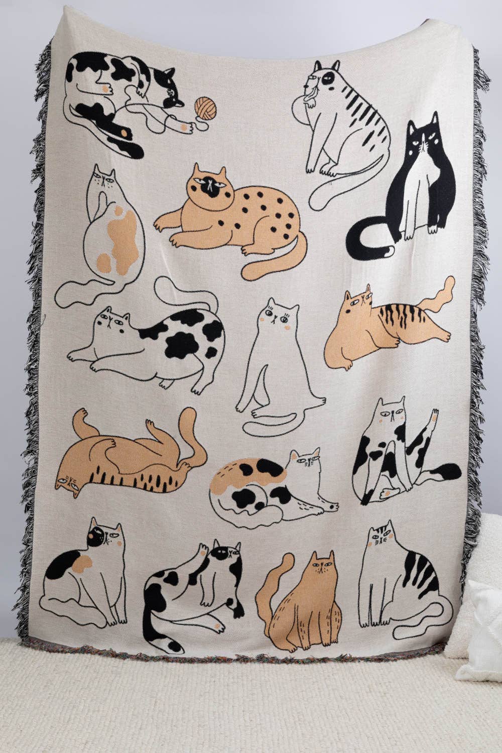 Cat Throw Blanket: 37”x52”