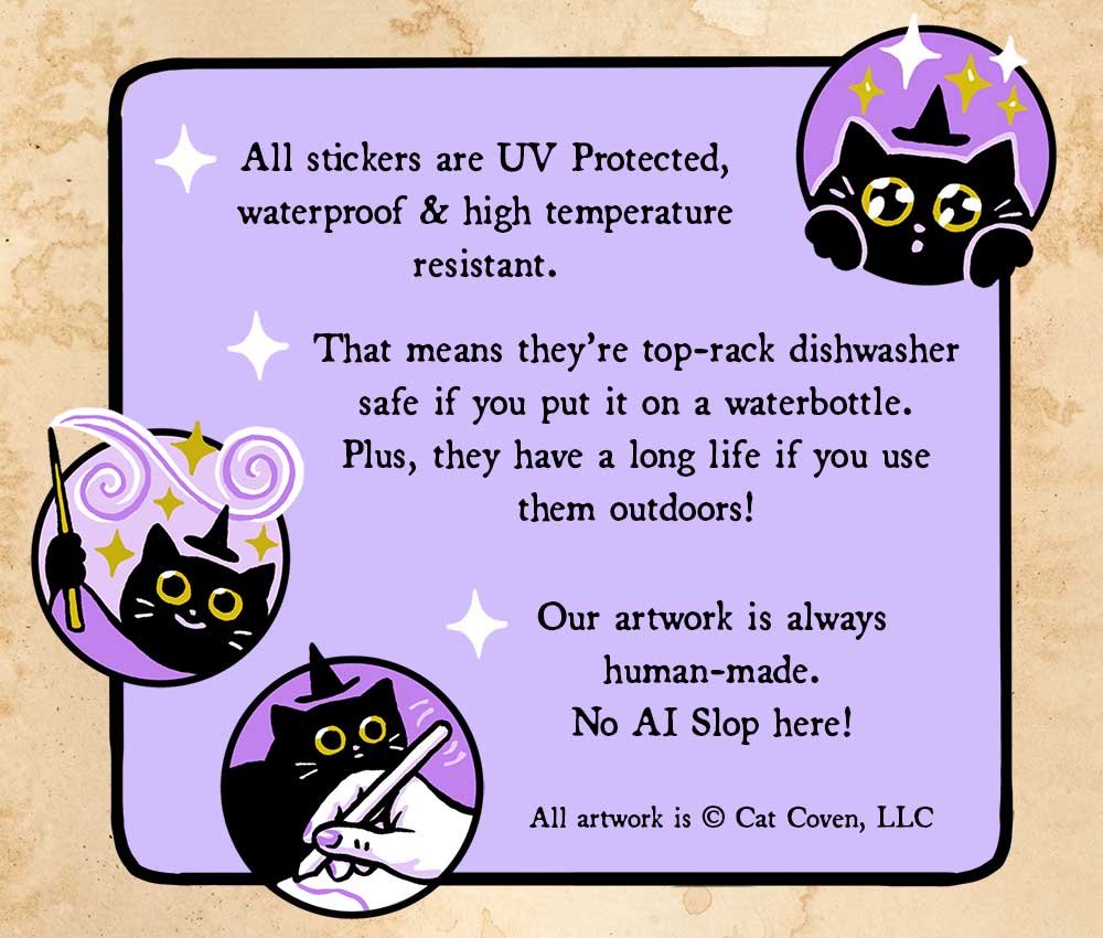 Fat Cat (Black) - Bumper Sticker