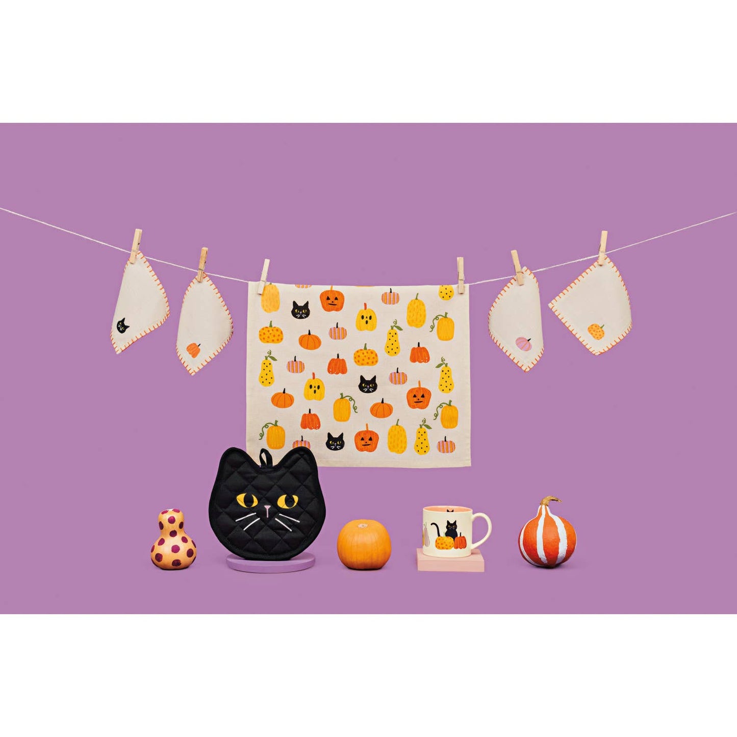 Black Cat Potholder: Black