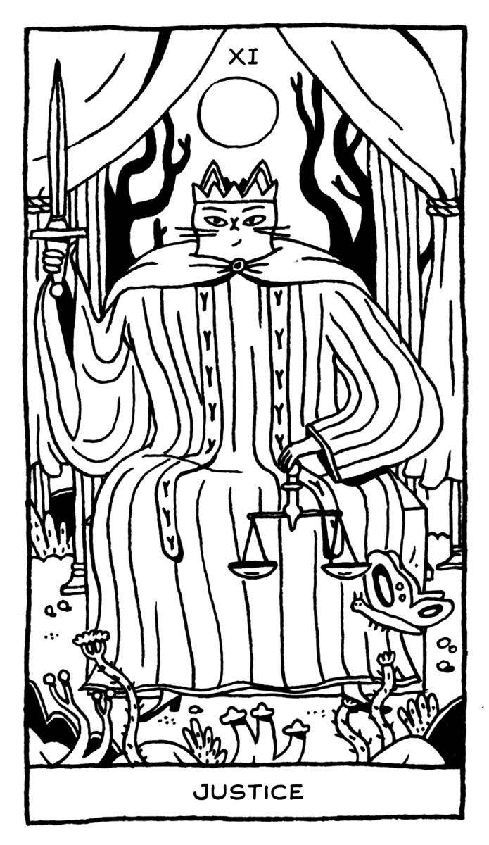 Magickal Cats Tarot Coloring Book