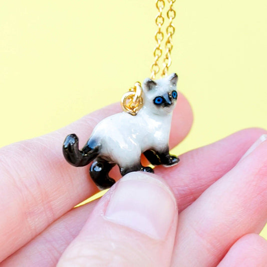 Siamese Cat Necklace