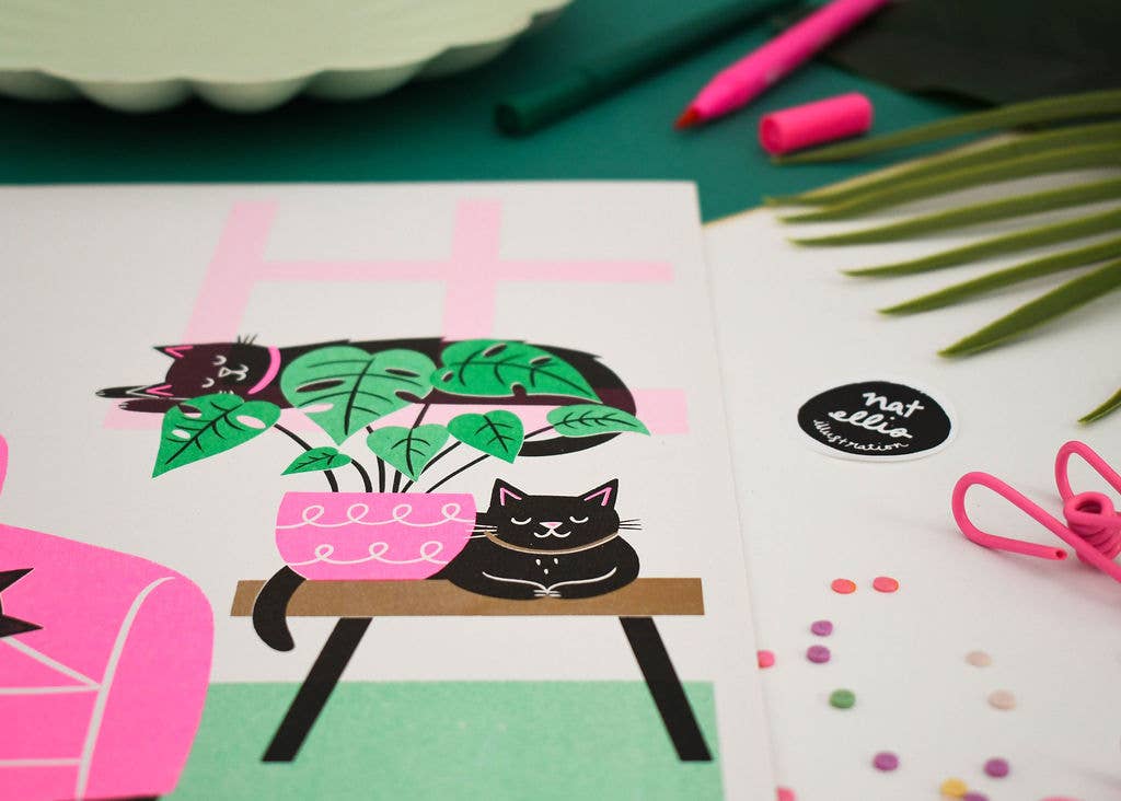 Sleepy Sunday –  Heavyweight Riso Print: A4