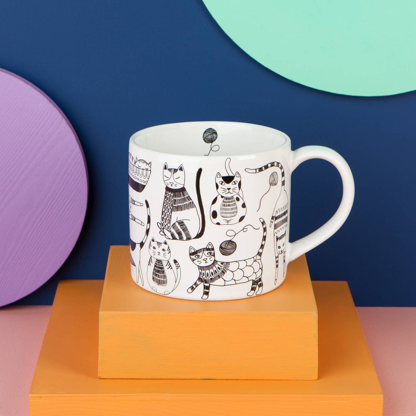 Purr Party Mug in a Box: Multi-Colored