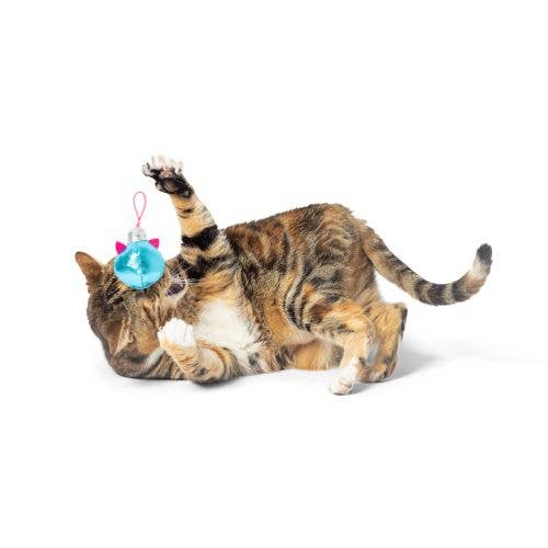 1 Ornament (Asstd. Colors) Flinger Cat Toy: One Size